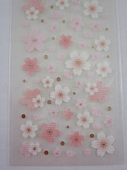 Cute Kawaii Clothes-pin Beautiful Sakura Cherry Blossom Flowers Sticker Sheet - for Journal Planner Craft Organizer Calendar