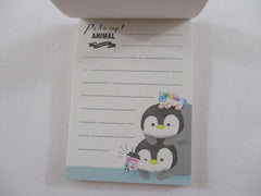 Cute Kawaii Crux Penguin Bubble Tea Pile up Animal Mini Notepad / Memo Pad - Stationery Designer Paper Collection