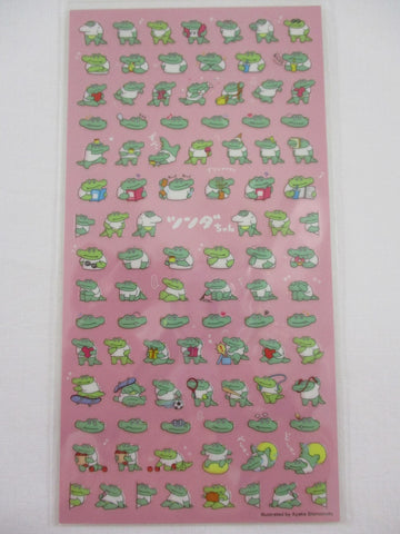 Cute Kawaii Mind Wave Crocs Crocodile Busy Days Sports Sticker Sheet - for Journal Planner Organizer Craft