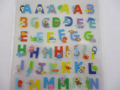 Cute Kawaii Mind Wave Alphabet Sea Ocean Animals Sticker Sheet - for Journal Planner Craft