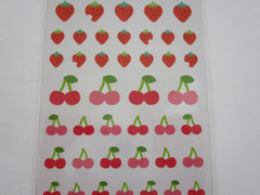 Cute Kawaii MW BonBon Series - Cherries Strawberry Sticker Sheet - for Journal Planner Craft