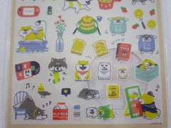 Cute Kawaii Mind Wave Dog Puppies At Home Sticker Sheet - for Journal Planner Craft