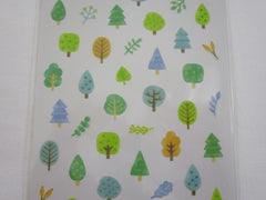 Cute Kawaii Mind Wave moi Series - Green Forest Tree Sticker Sheet - for Journal Planner Craft Organizer Calendar