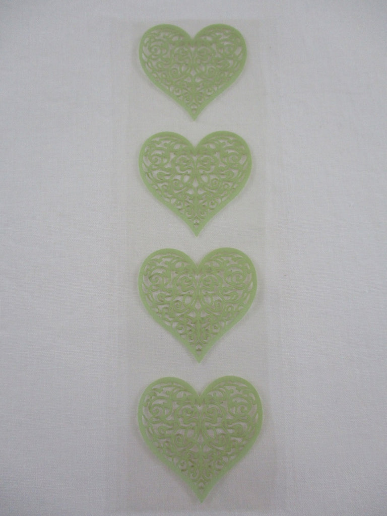 Mrs Grossman Hearts Laser Cut Sticker Sheet / Module - Vintage & Collectible