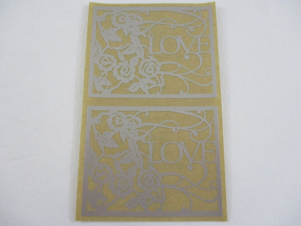 Mrs Grossman Love in Bloom Laser Cut Heart Sticker Sheet / Module - 4 x 6.5 in - Vintage & Collectible 2004