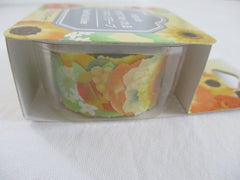 Cute Kawaii Bande Roll of 200 Stickers - Washi Tape Paper - Flowers Bouquet Garden - for Scrapbooking Journal Planner Craft