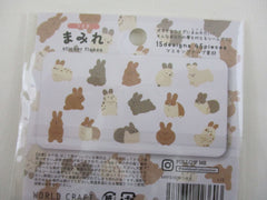 Cute Kawaii World Craft mrfs Flake Stickers Sack - Bunny Rabbit - for Journal Agenda Planner Scrapbooking Craft