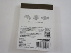 Cute Kawaii Kamio Shark Fish Ocean Ikimono Mini Notepad / Memo Pad - Stationery Designer Writing Paper Collection