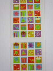 Mrs Grossman Birthday Blocks Sticker Sheet / Module - Vintage & Collectible