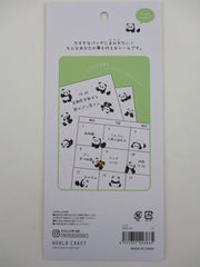 Cute Kawaii World Craft Mrse Series - Panda - Sticker Sheet - for Journal Planner Craft