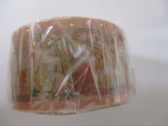 Cute Kawaii BGM Washi / Masking Deco Tape - Rabbit Bunny Picnic Carrot Orange - for Scrapbooking Journal Planner Craft