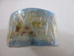 Cute Kawaii BGM Washi / Masking Deco Tape - Cat kitten Stars Cloud Dream - for Scrapbooking Journal Planner Craft