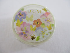 Cute Kawaii BGM Washi / Masking Deco Tape - Flower Blooms Spring Garden Wedding - for Scrapbooking Journal Planner Craft