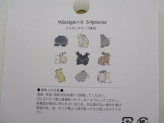 Cute Kawaii Papier Platz Flake Stickers Sack - Rabbit Constellation Stars - for Journal Agenda Planner Scrapbooking Craft