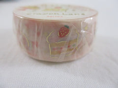 Cute Kawaii BGM Washi / Masking Deco Tape - Crayon Land series - Sweet Strawberry Desserts Pastry Bakery - for Scrapbooking Journal Planner Craft