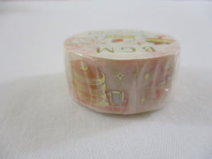 Cute Kawaii BGM Washi / Masking Deco Tape - Crayon Land series - Sweet Strawberry Desserts Pastry Bakery - for Scrapbooking Journal Planner Craft