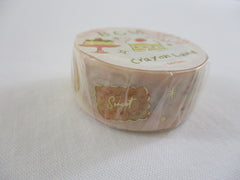 Cute Kawaii BGM Washi / Masking Deco Tape - Crayon Land series - Sweet Strawberry Desserts Pastry Bakery - for Scrapbooking Journal Planner Craft