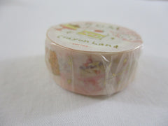 Cute Kawaii BGM Washi / Masking Deco Tape - Crayon Land series - Sweet Strawberry Desserts Pastry Bakery - for Scrapbooking Journal Planner Craft