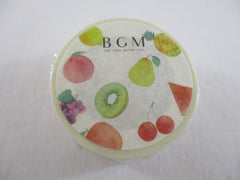 Cute Kawaii BGM Washi / Masking Deco Tape - Fresh Fruits - for Scrapbooking Journal Planner Craft