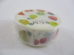 Cute Kawaii BGM Washi / Masking Deco Tape - Fresh Fruits - for Scrapbooking Journal Planner Craft