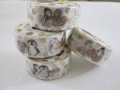 Cute Kawaii BGM Washi / Masking Deco Tape - Animal ♥ Food series - Chocolate Penguin - for Scrapbooking Journal Planner Craft