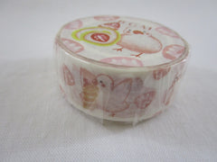 Cute Kawaii BGM Washi / Masking Deco Tape - Animal ♥ Food series - Bird Strawberry Pancake Pastry - for Scrapbooking Journal Planner Craft