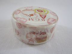 Cute Kawaii BGM Washi / Masking Deco Tape - Animal ♥ Food series - Bird Strawberry Pancake Pastry - for Scrapbooking Journal Planner Craft