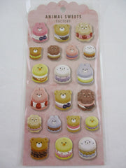 Cute Kawaii MW - Animals Sweets Factory Series - Cream Puff Puffy Sponge Sticker Sheet