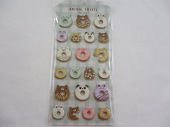 Cute Kawaii MW - Animals Sweets Factory Series - Donuts Puffy Sponge Sticker Sheet