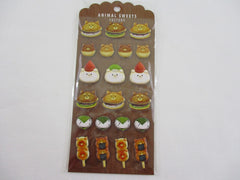 Cute Kawaii MW - Animals Sweets Factory Series - Mochi and Sweet Pancakes Puffy Sponge Sticker Sheet