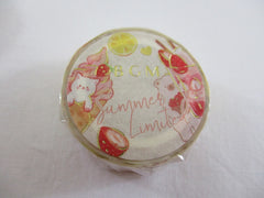 Cute Kawaii BGM Washi / Masking Deco Tape - Summer Limited series - Strawberry Fresh Fruit Cold Treats - for Scrapbooking Journal Planner Craft