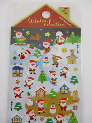 Cute Kawaii MW - Winter Collection - Christmas Santa Sticker Sheet - for Journal Planner Craft Scrapbook Organizer Calendar Notebook