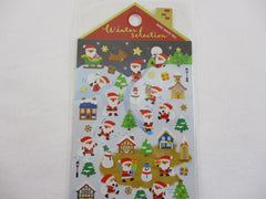 Cute Kawaii MW - Winter Collection - Christmas Santa Sticker Sheet - for Journal Planner Craft Scrapbook Organizer Calendar Notebook