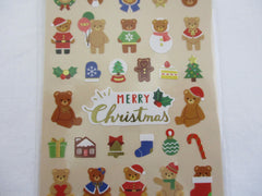 Cute Kawaii MW - Winter Collection - Christmas Bear Sticker Sheet - for Journal Planner Craft Scrapbook Organizer Calendar Notebook