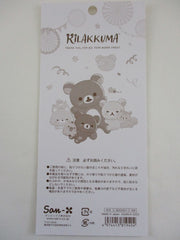 Cute Kawaii San-X Rilakkuma Bear Sticker Sheet 2023 - Party Warm Smiles A - for Planner Journal Scrapbook Craft