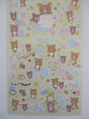Cute Kawaii San-X Rilakkuma Bear Sticker Sheet 2023 - Party Warm Smiles B - for Planner Journal Scrapbook Craft