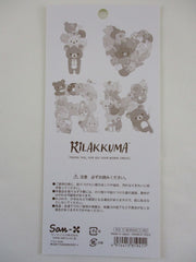 Cute Kawaii San-X Rilakkuma Bear Sticker Sheet 2023 - Party Warm Smiles B - for Planner Journal Scrapbook Craft