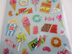Cute Kawaii MW Chocolate Candy Gummy Bears Ice Cream Food Sticker Sheet - for Journal Planner Craft