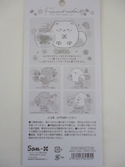 Cute Kawaii San-X Funwari Neco Soft Cat Sticker Sheet 2023 - B - for Planner Journal Scrapbook Craft