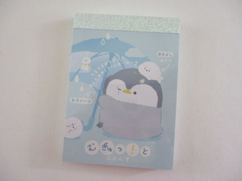 Cute Kawaii Q-lia Mugyutto Penguin Friends Mini Notepad / Memo Pad - Stationery Designer Paper Collection