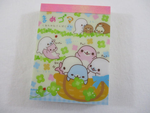 Cute Kawaii San-X Mamegoma Seal Mini Notepad / Memo Pad - C - 2009 Vintage