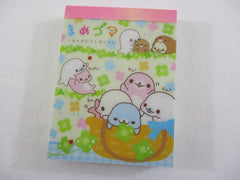 Cute Kawaii San-X Mamegoma Seal Mini Notepad / Memo Pad - C - 2009 Vintage