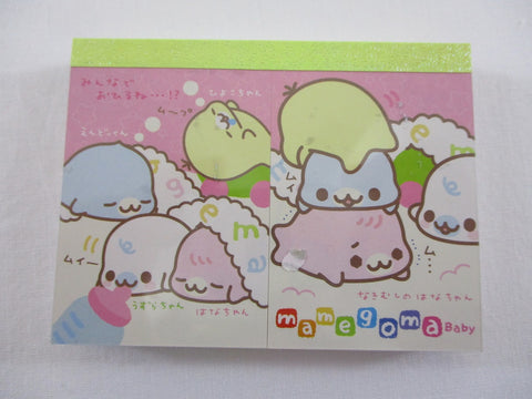 Cute Kawaii San-X Mamegoma Seal Mini Notepad / Memo Pad - G - 2009 Vintage