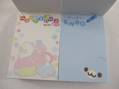Cute Kawaii San-X Mamegoma Seal Mini Notepad / Memo Pad - H - 2009 Vintage