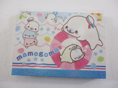 Cute Kawaii San-X Mamegoma Seal Mini Notepad / Memo Pad - J - 2009 Vintage
