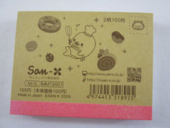 Cute Kawaii San-X Mamegoma Seal Mini Notepad / Memo Pad - P - 2009 Vintage