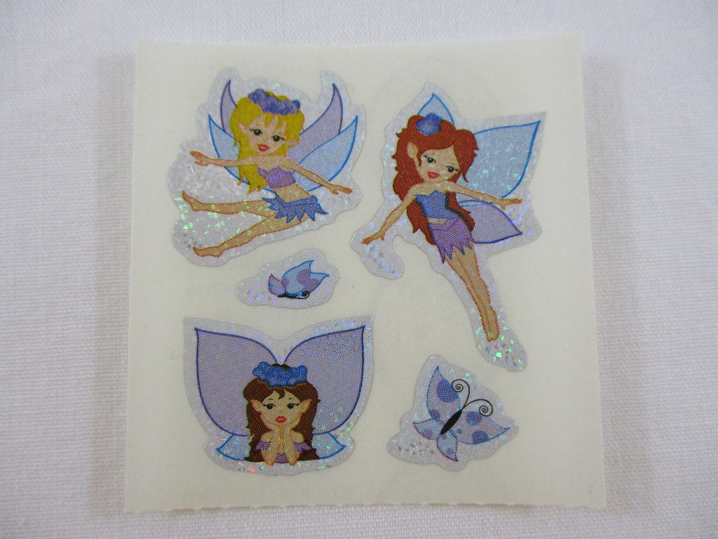 Sandylion Fairies Glitter Sticker Sheet / Module - Vintage & Collectible