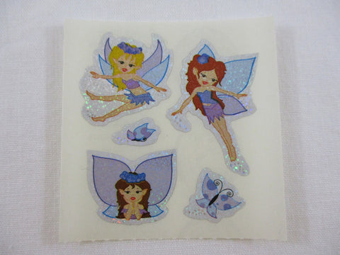 Sandylion Fairies Glitter Sticker Sheet / Module - Vintage & Collectible