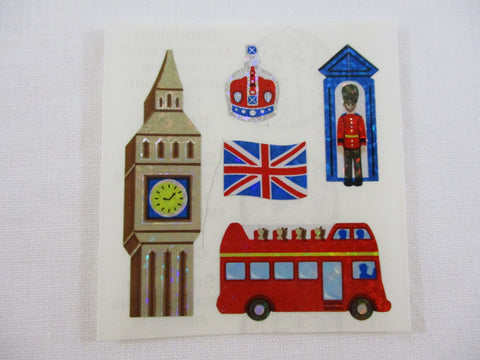 Sandylion London Glitter Sticker Sheet / Module - Vintage & Collectible