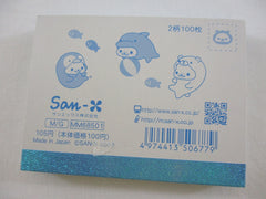 Cute Kawaii San-X Mamegoma Seal Mini Notepad / Memo Pad - V - 2009 Vintage